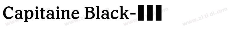 Capitaine Black字体转换